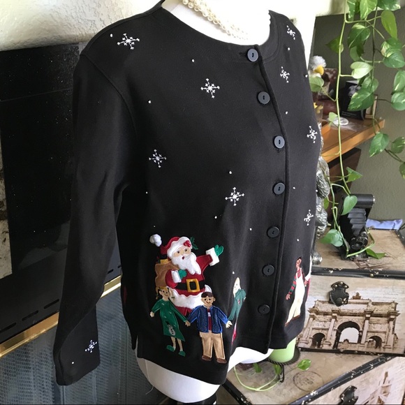 Vintage BECHAMEL Petites Button up Cardigan/Top - Picture 5 of 8